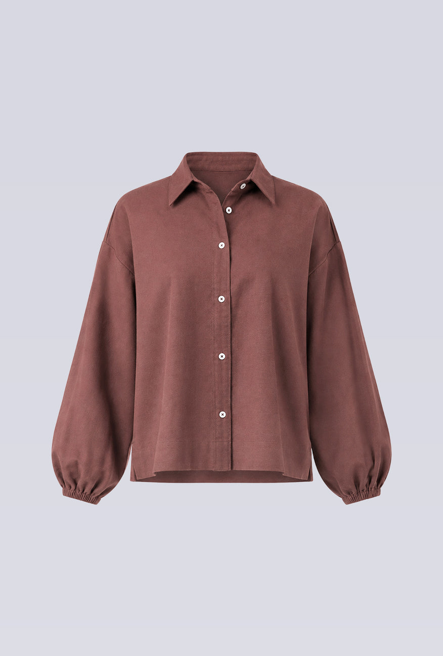 Kemeja Calula Brown