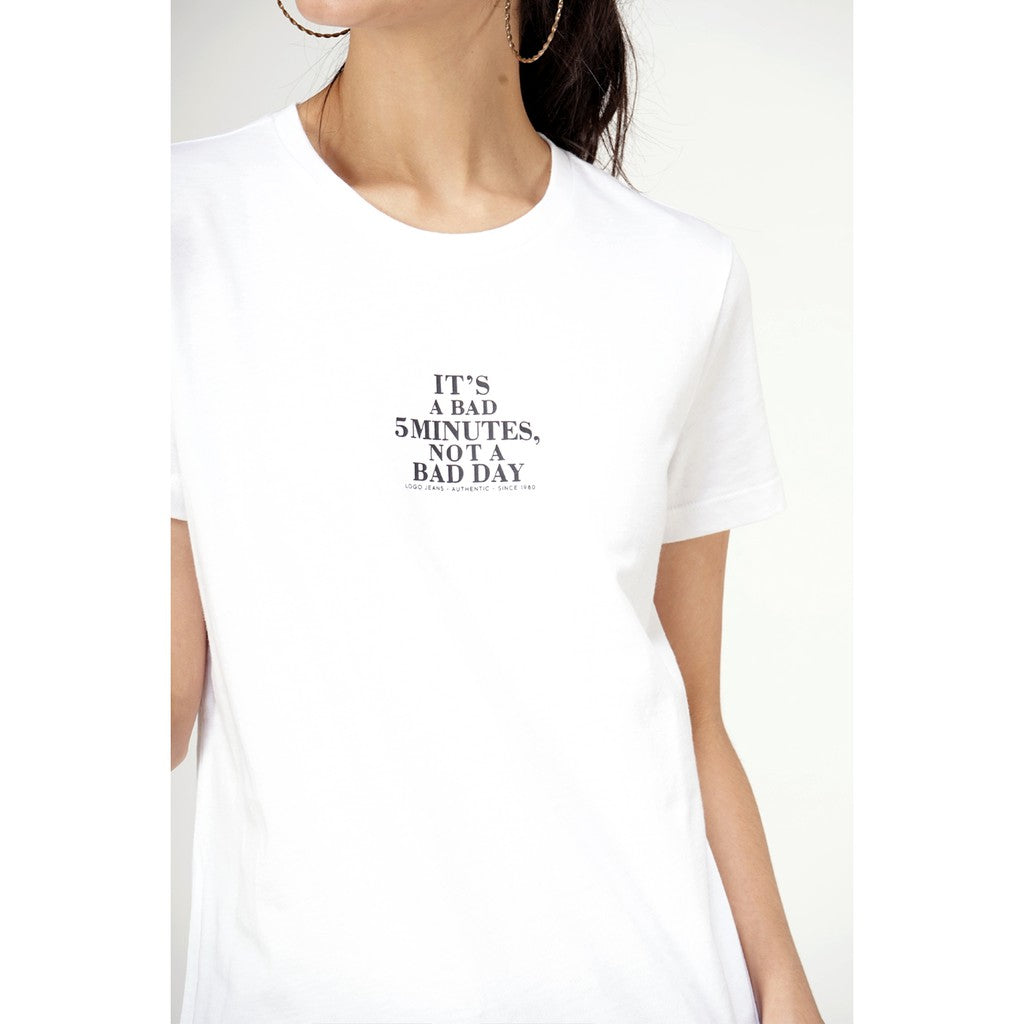 T-shirt Lengan Nava Offwhite