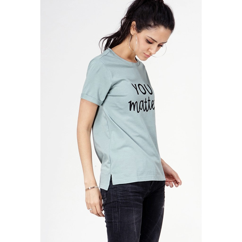 T-shirt Lengan Caria Light Green