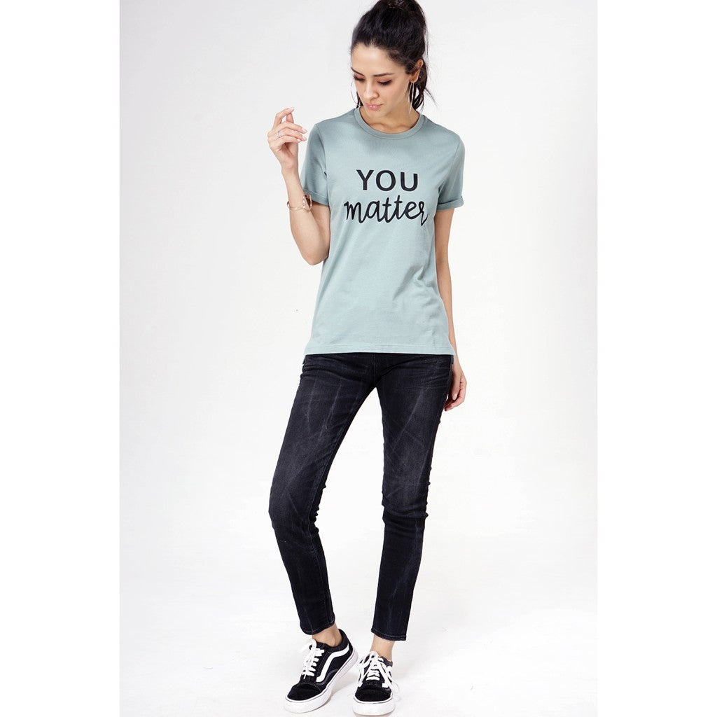 T-shirt Lengan Caria Light Green