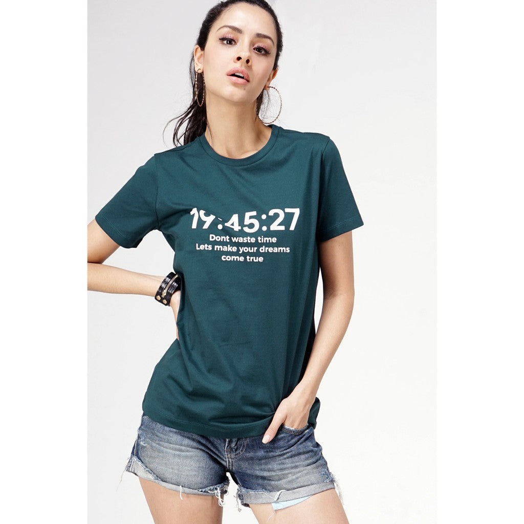 T-shirt Lengan Pendek Count Dark Green