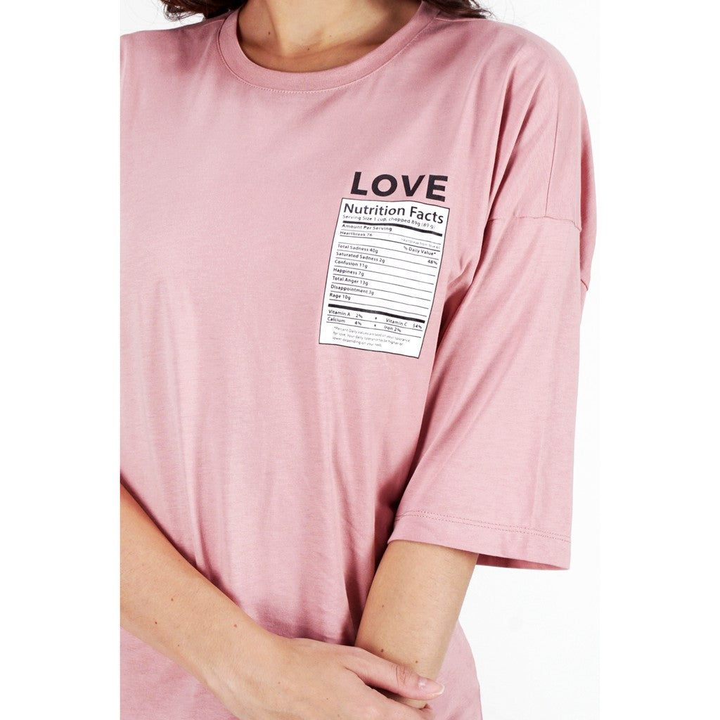 T-shirt Lengan Pendek Ekhion Pink