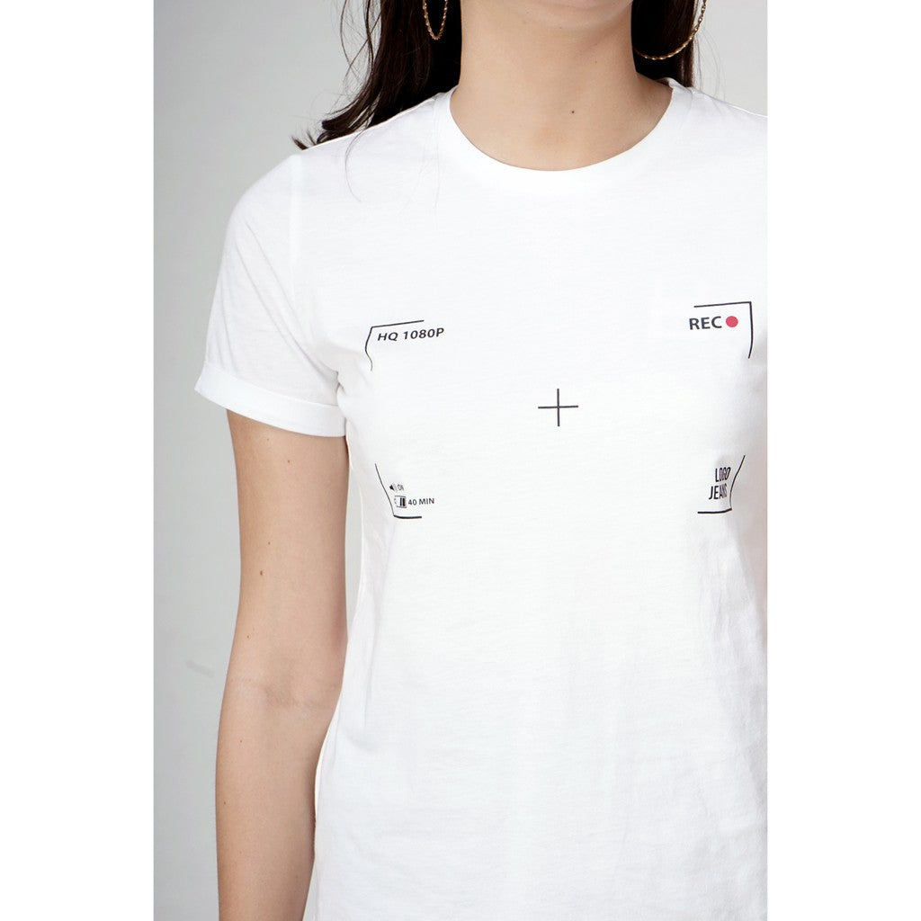 T-shirt Lengan Pendek Rec Offwhite