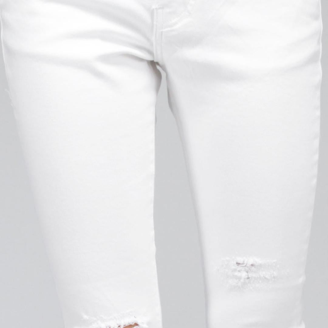 Logo Jeans Skinny A5 Series White Twill Pants 43SA5L5WT