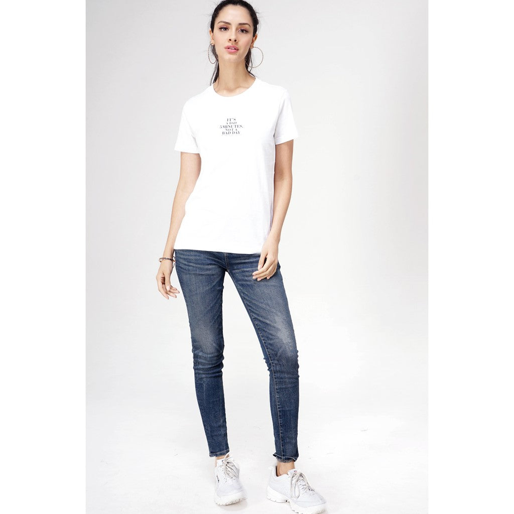 T-shirt Lengan Nava Offwhite