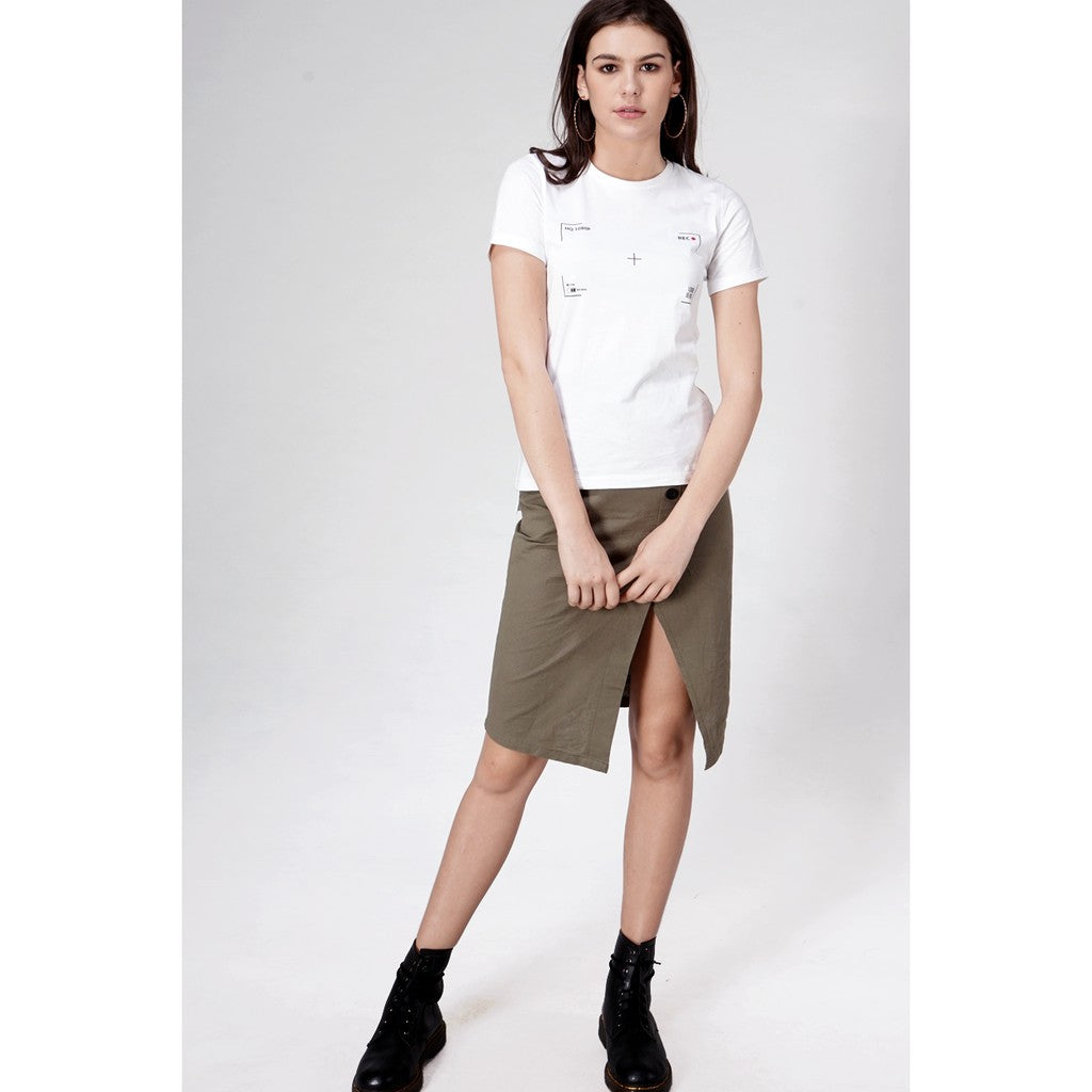 T-shirt Lengan Pendek Rec Offwhite