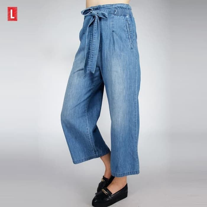 Logo Jeans Celana Kulot jeans / Eowyn Light Blue Cullote 43025L3LL