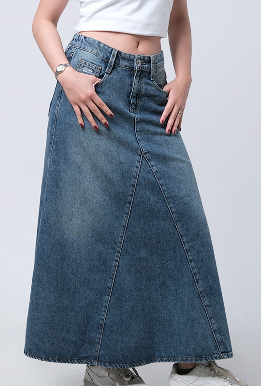 Rok Panjang Luna Medium Blue