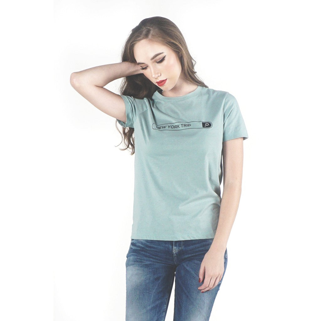 T-Shirt Lengan Pendek Holly Light Green