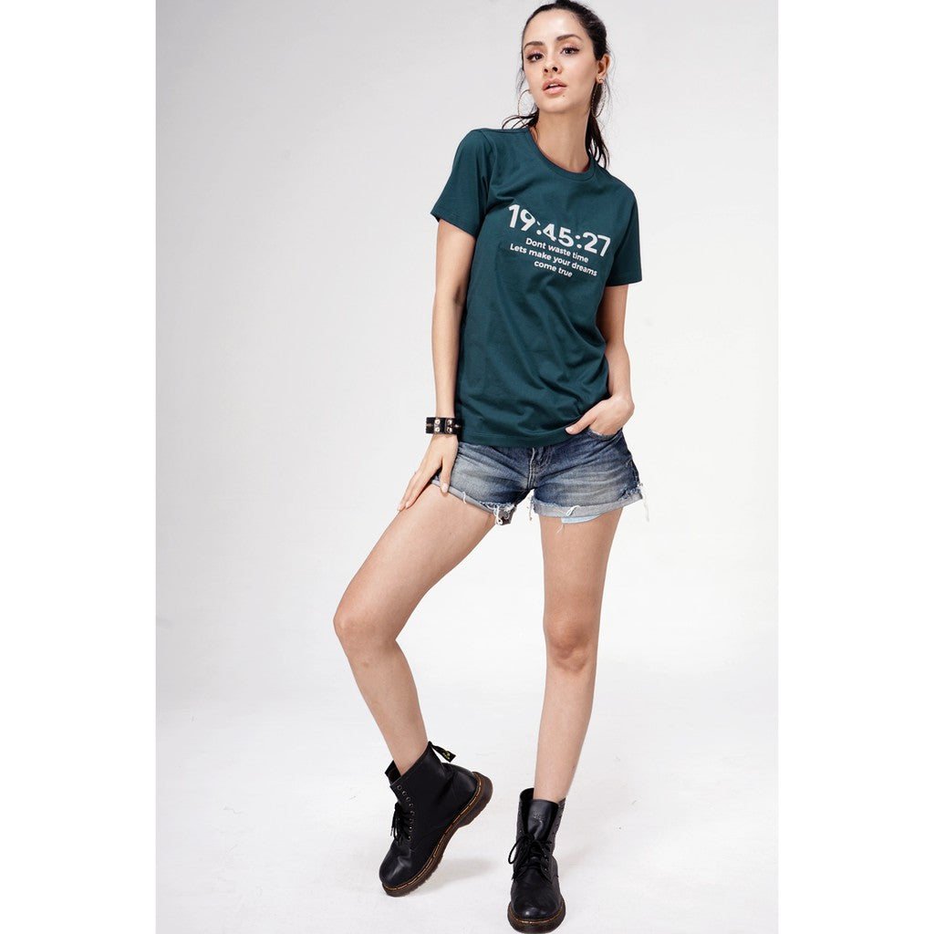 T-shirt Lengan Pendek Count Dark Green