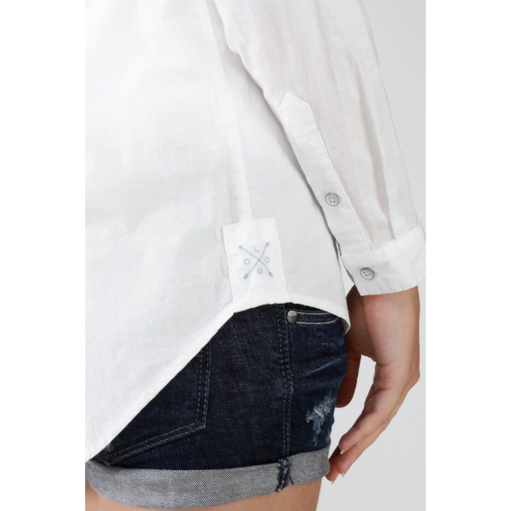 Logo Jeans Arrow White Shirt 24508L5OW