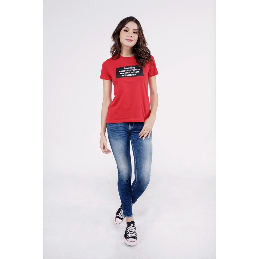 T-Shirt Lengan Pendek Wrong Red