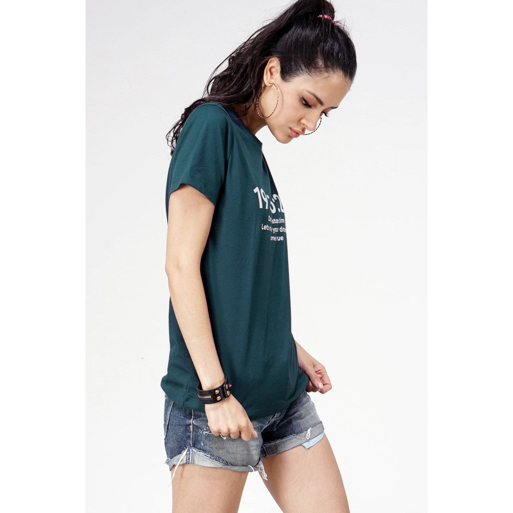 T-shirt Lengan Pendek Count Dark Green