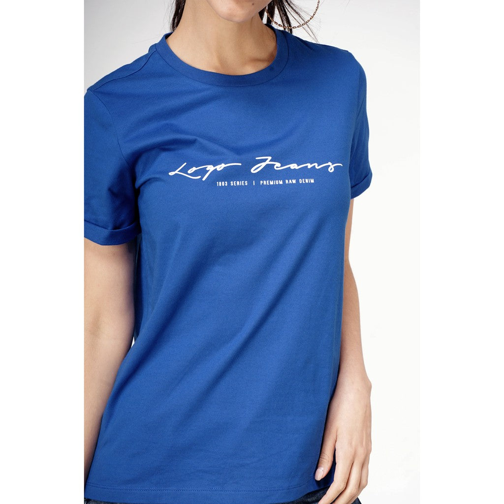 T-Shirt Lengan Pendek Mika Blue