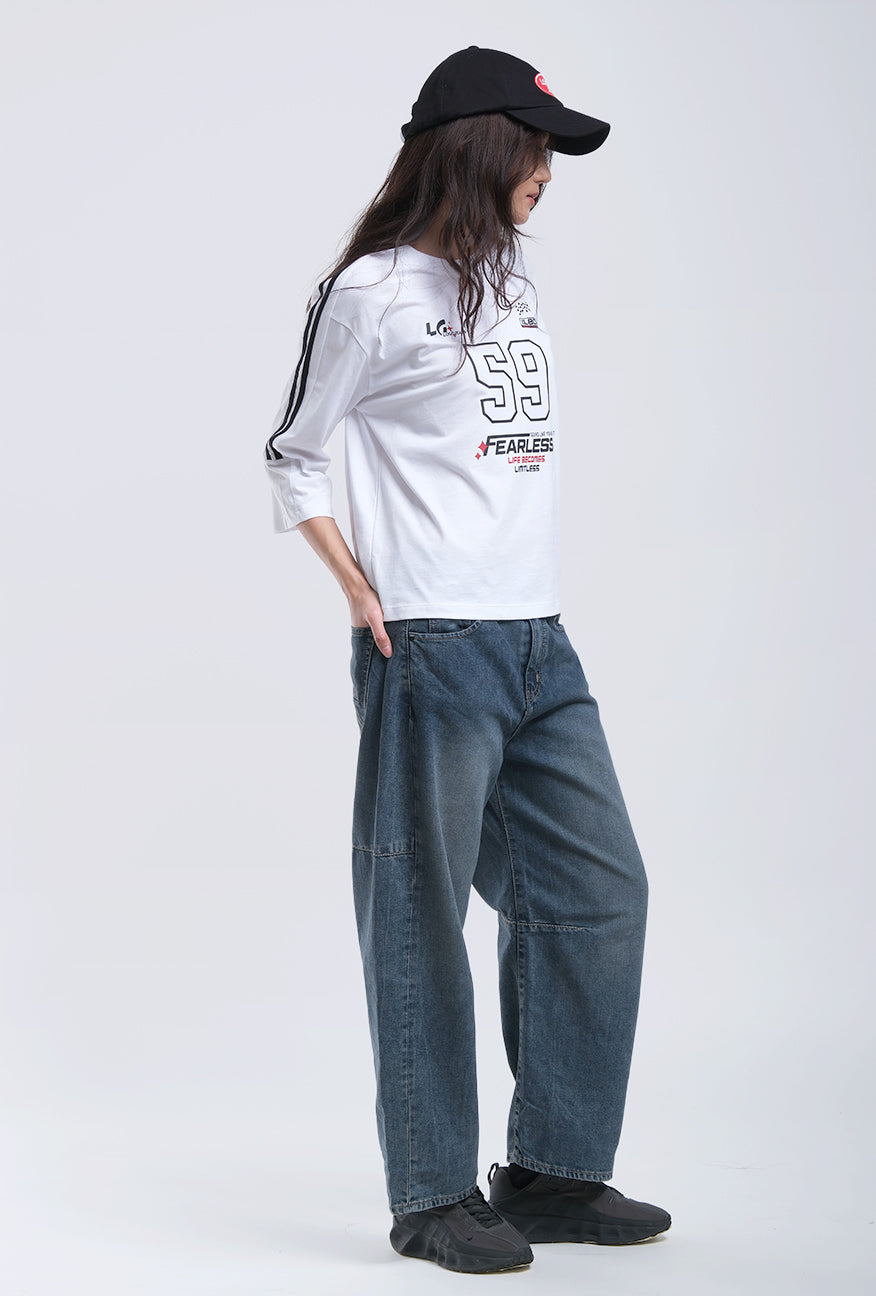 T-Shirt Lengan Pendek Michi White