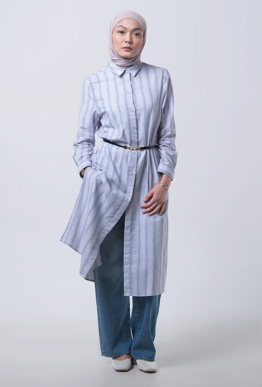 Dress Tunik Helena Grey Blue