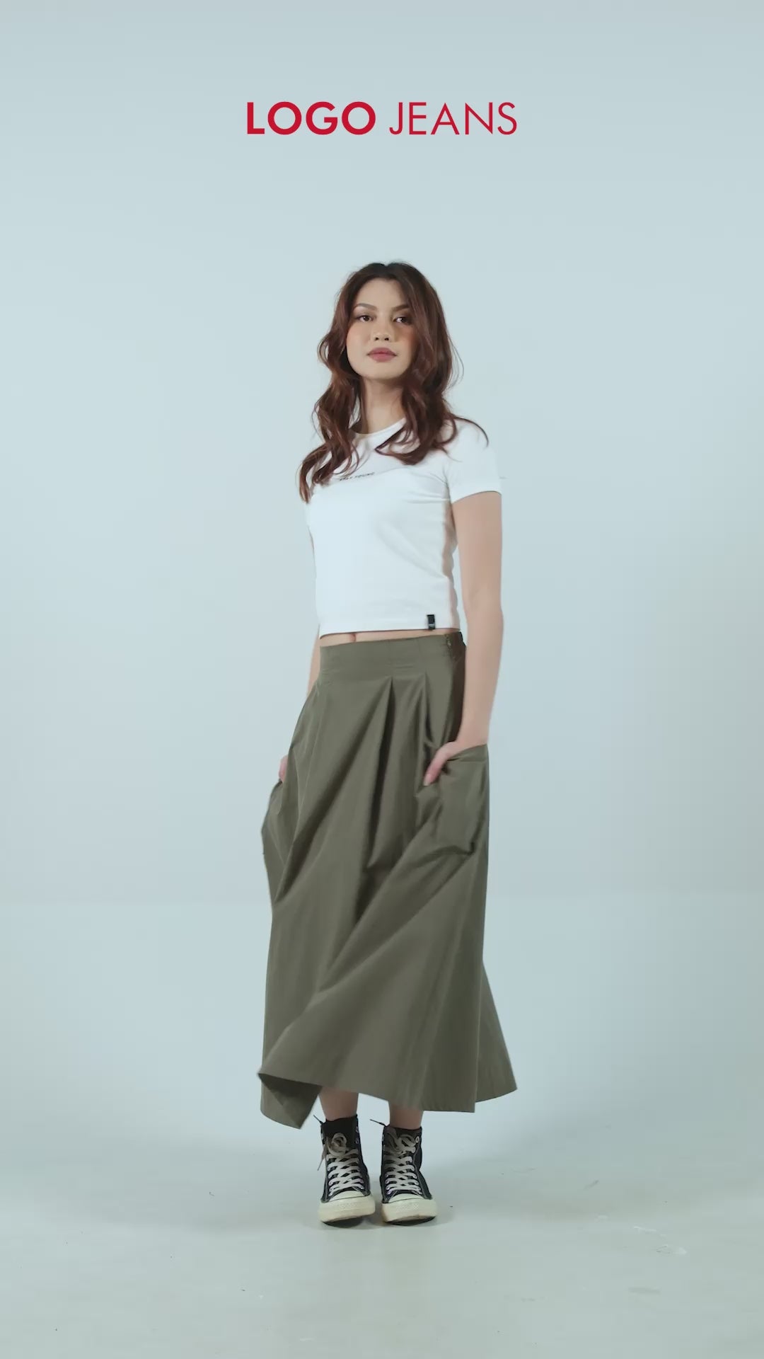 Rok Panjang Emily Olive