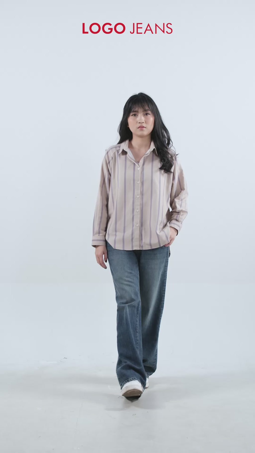 Kemeja Lengan Panjang Caury Khaki Grey