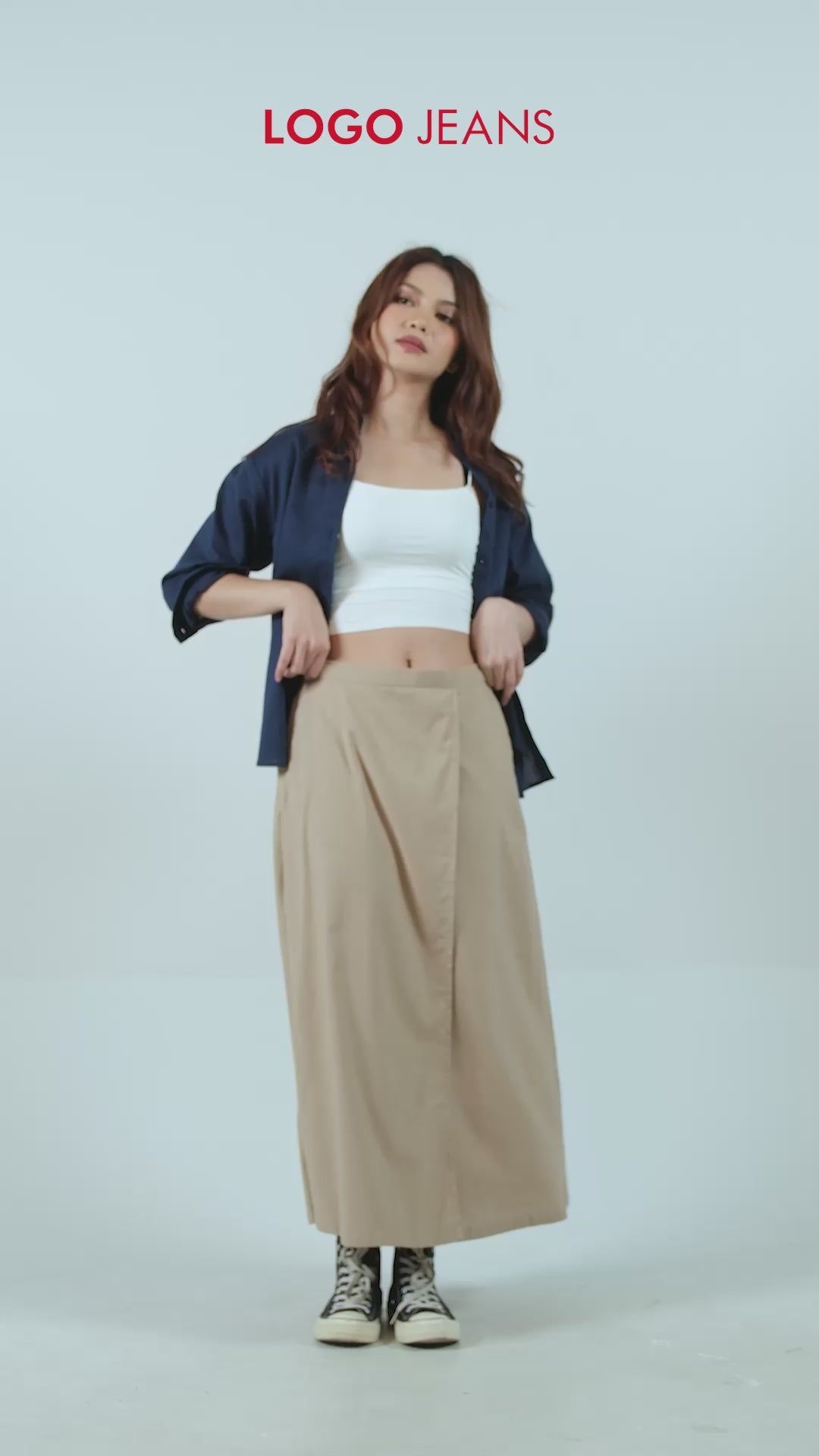Rok Panjang Shaquita Khaki