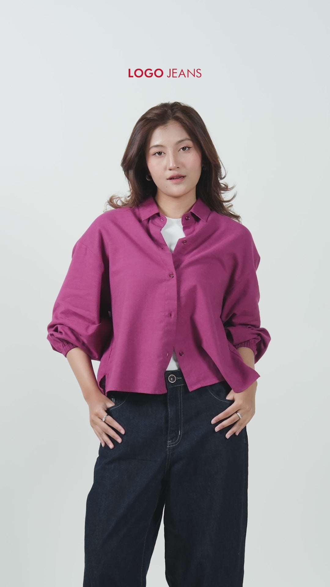 Kemeja Esther Purple
