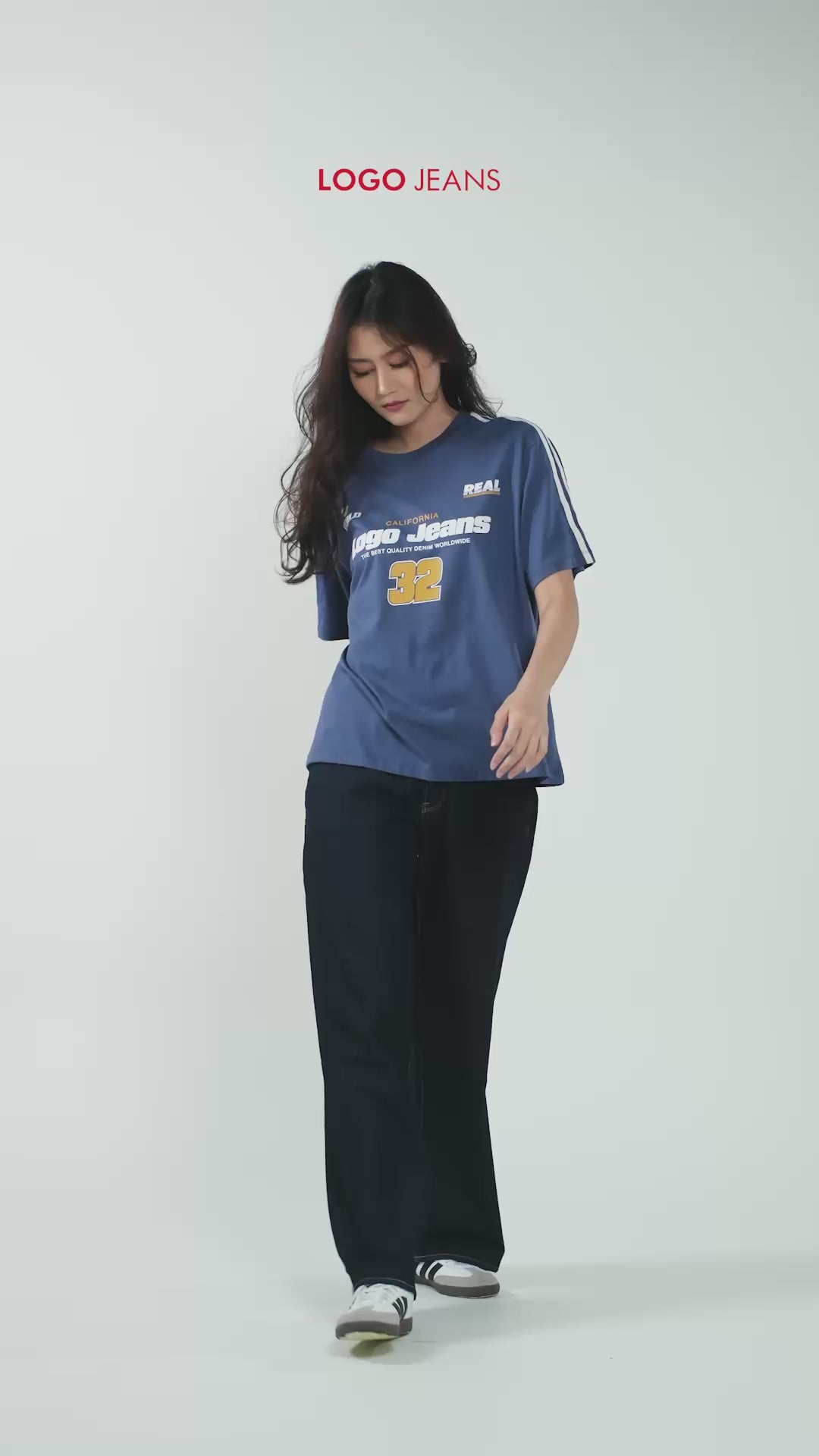 T- Shirt Lengan Pendek Nezza Blue