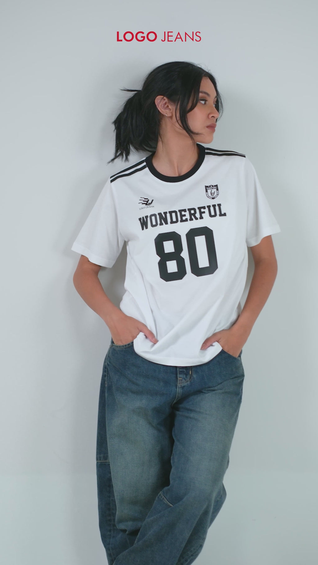 T-Shirt Lengan Pendek Regular Grier Offwhite