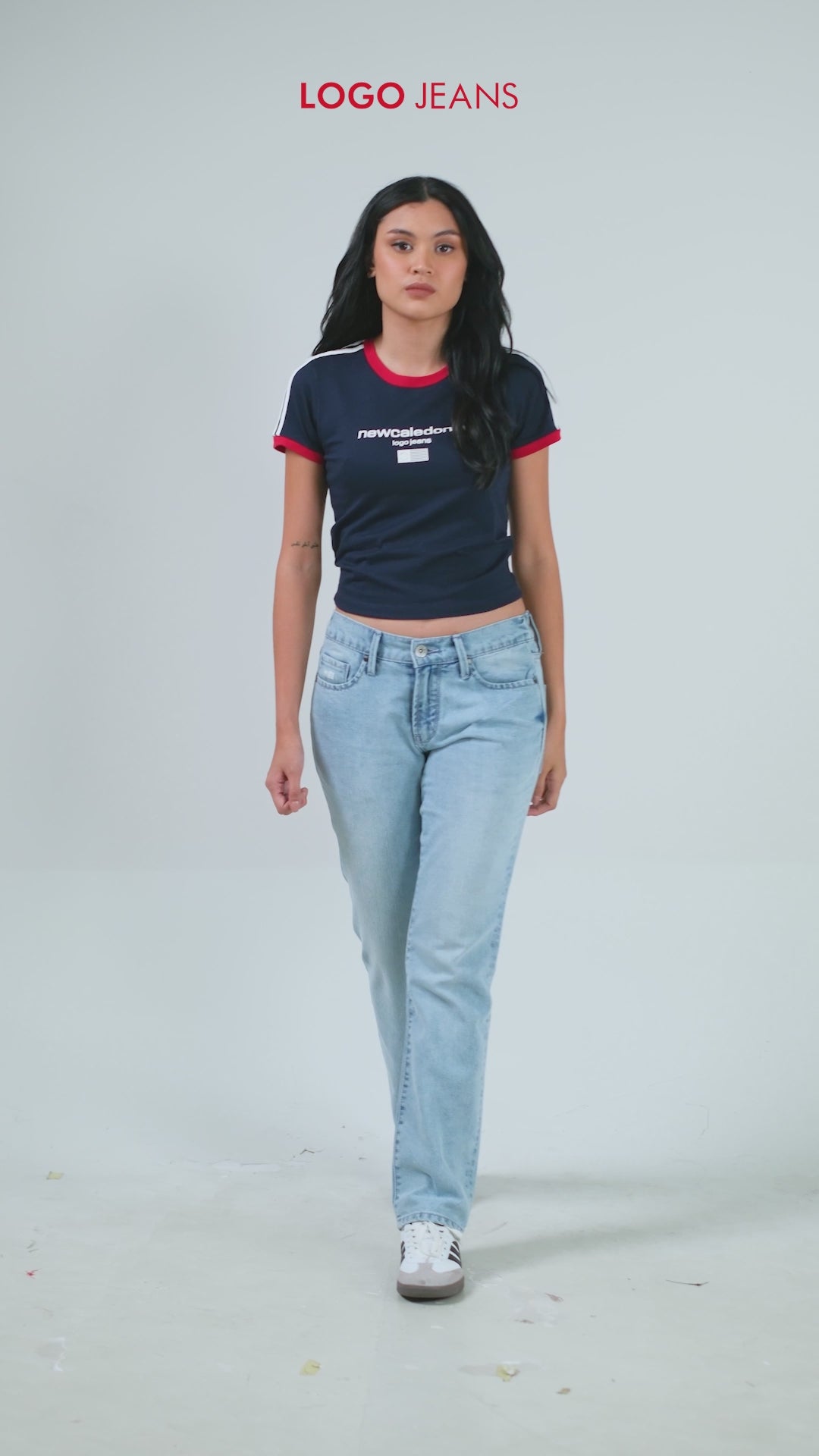 Baby Tee Veja Navy
