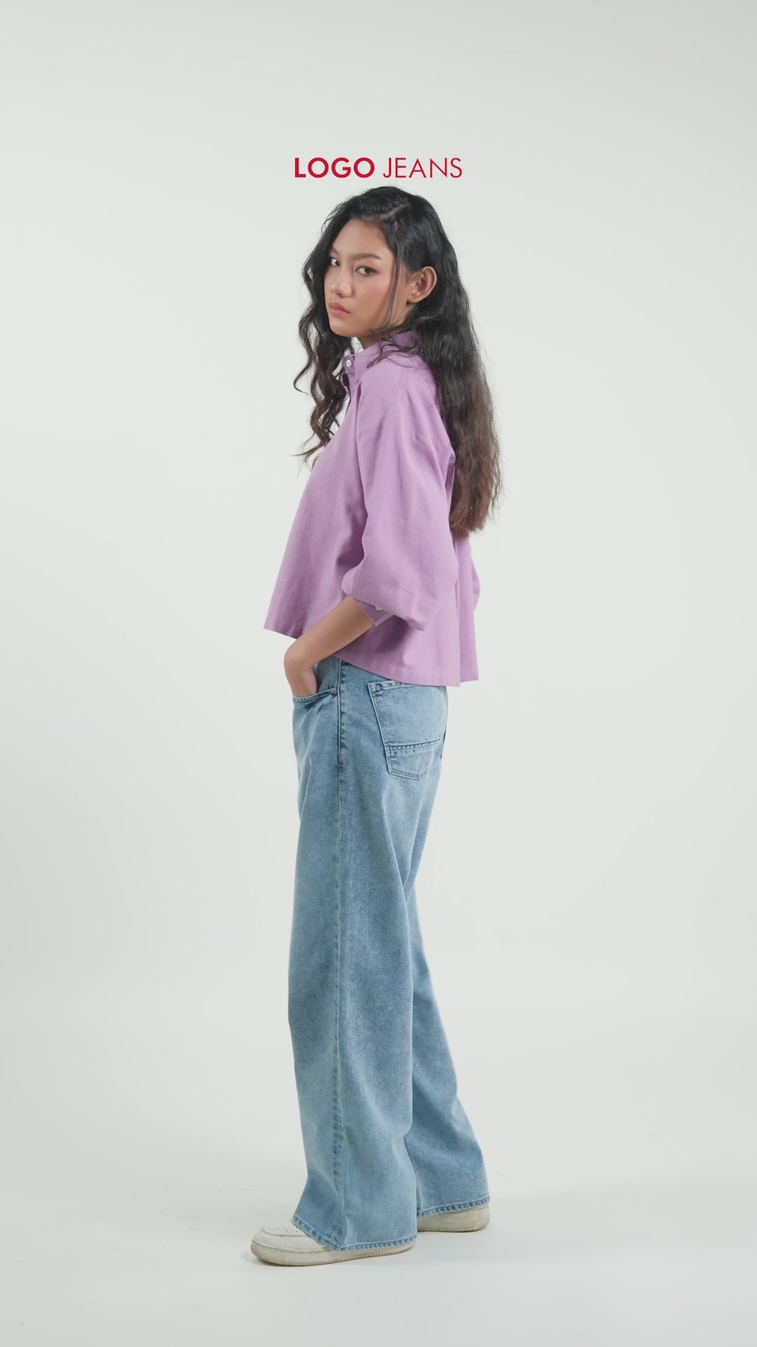 Kemeja Margin Lavender
