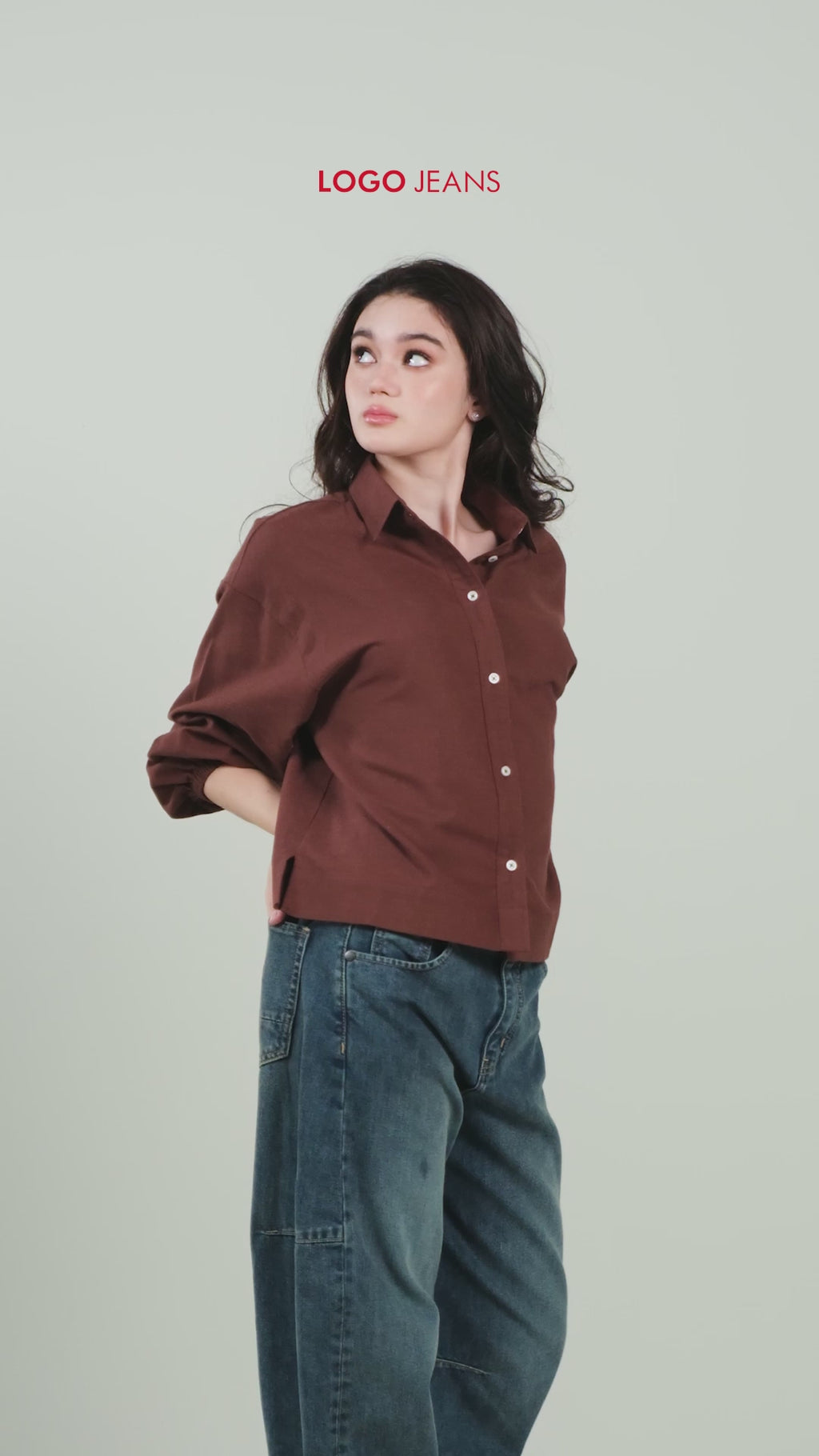 Kemeja Calula Brown