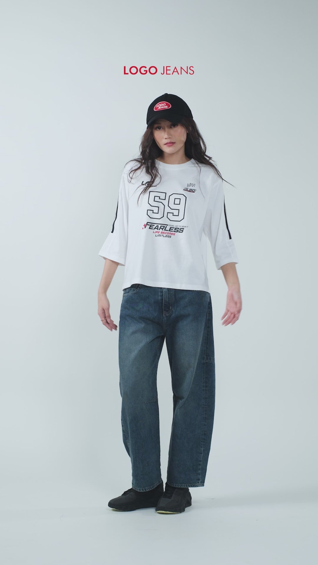 T-Shirt Lengan Pendek Michi White