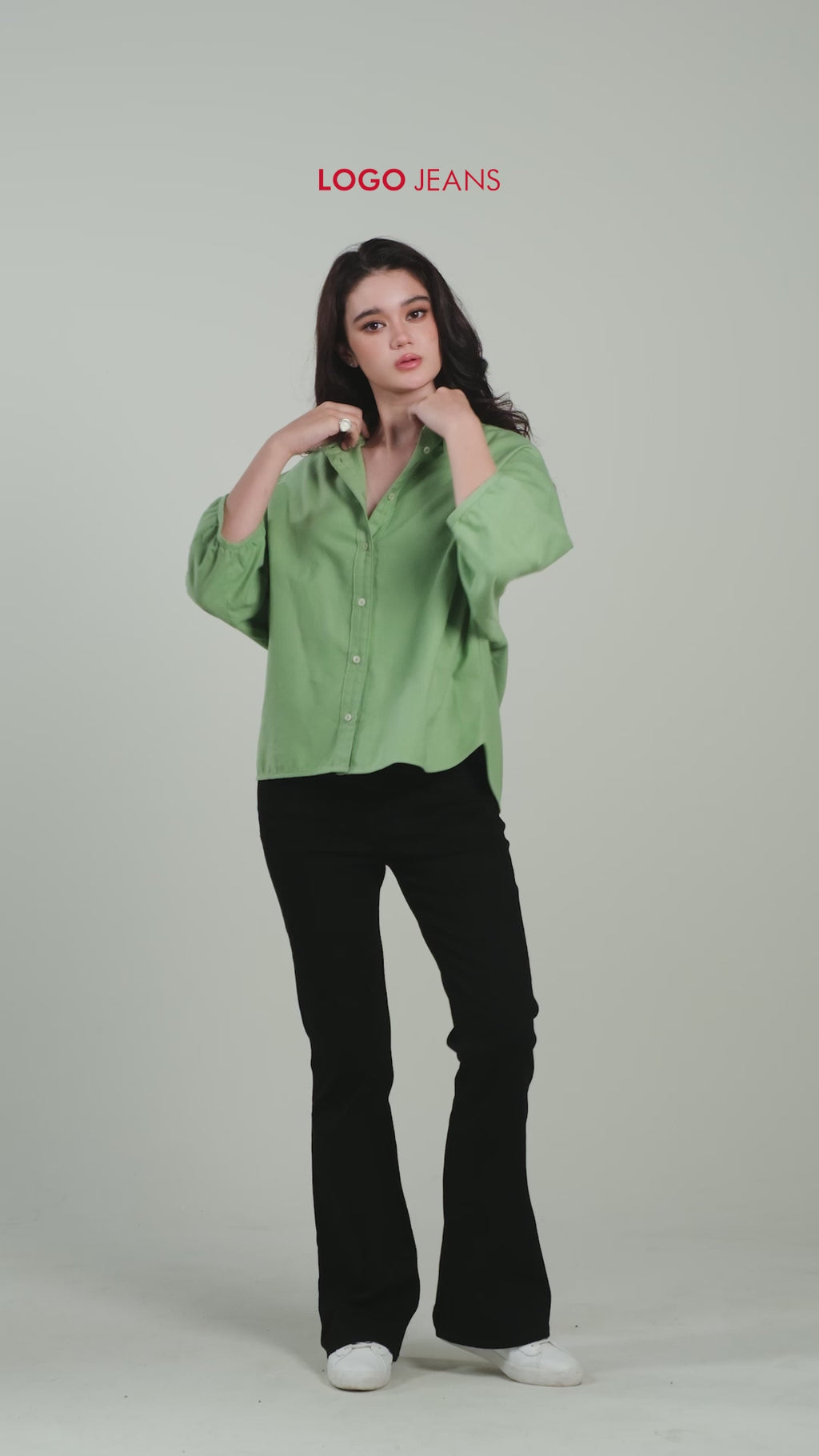 Kemeja Shenny Green