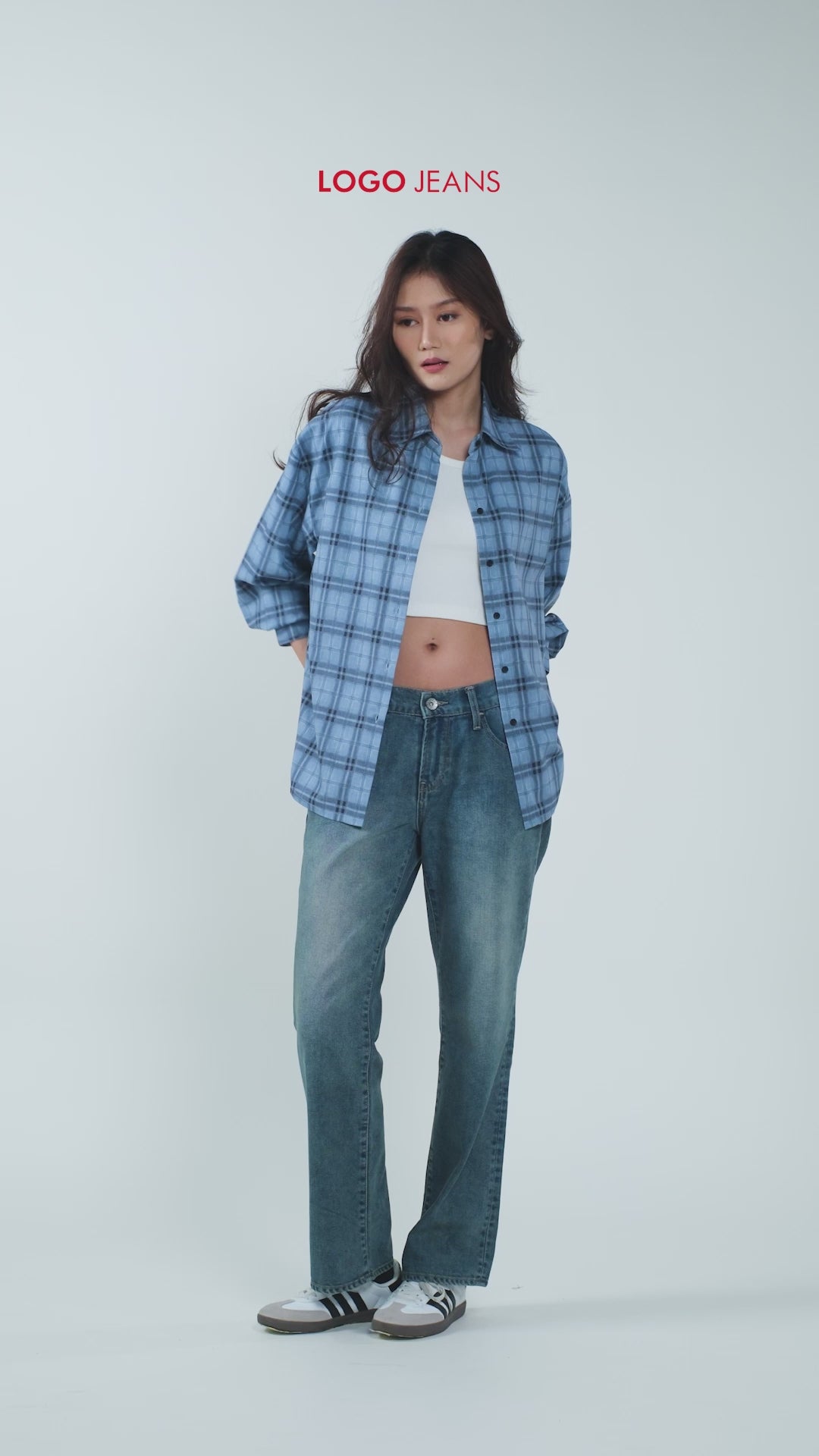Kemeja Lengan Panjang Alanza 2.0 Blue Black