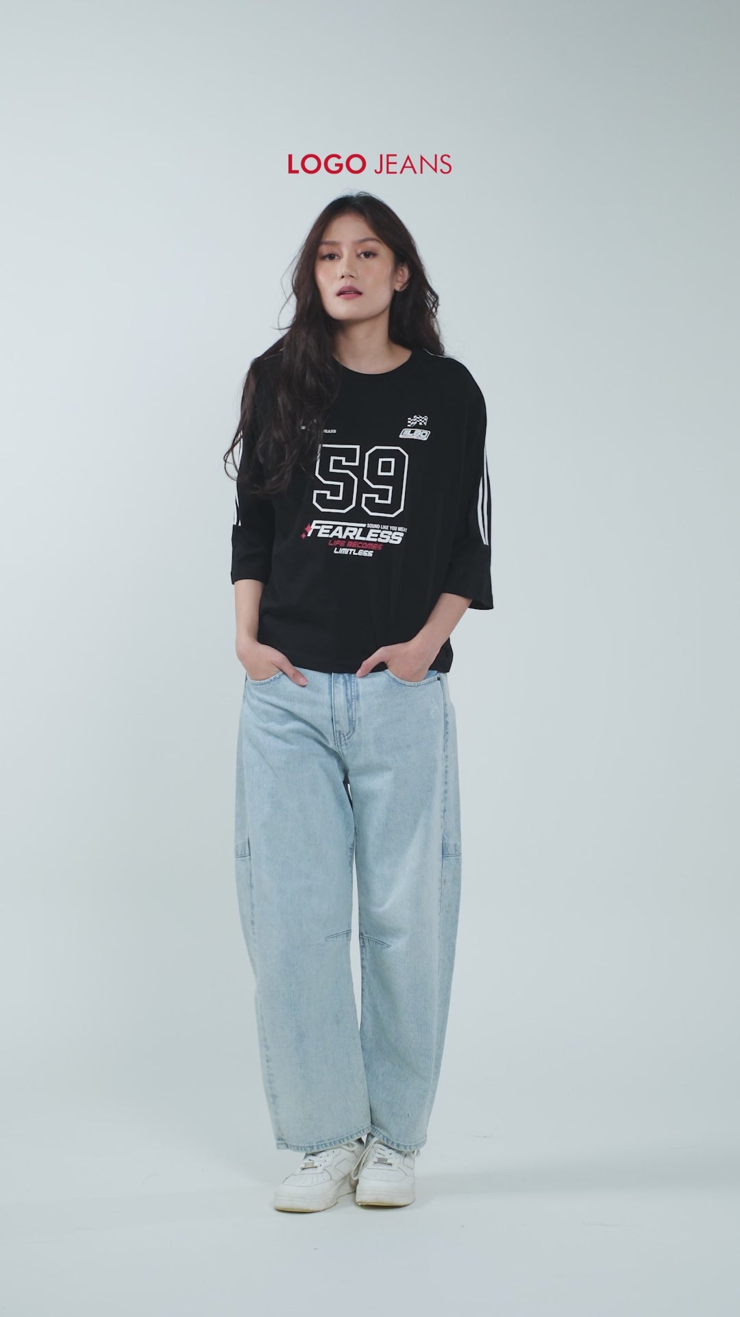 T-Shirt Lengan Pendek Michi Black