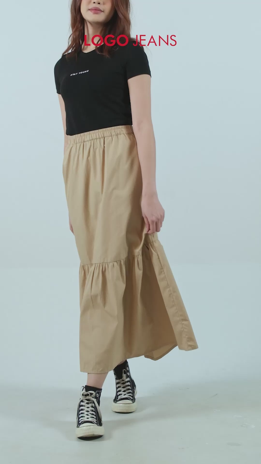 Rok Panjang Aileen Khaki