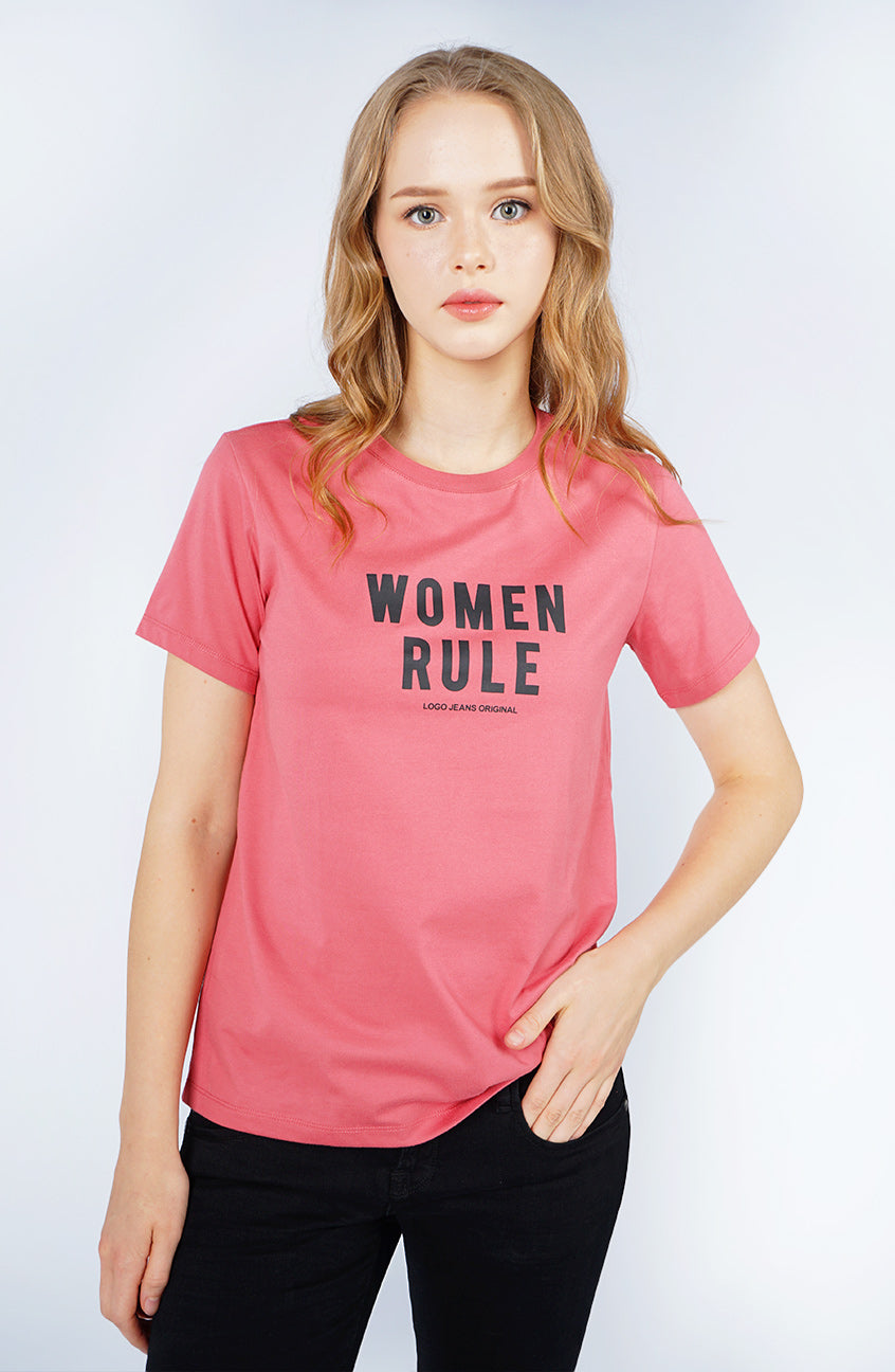 T-Shirt Slimfit Lengan Pendek Caera Pink