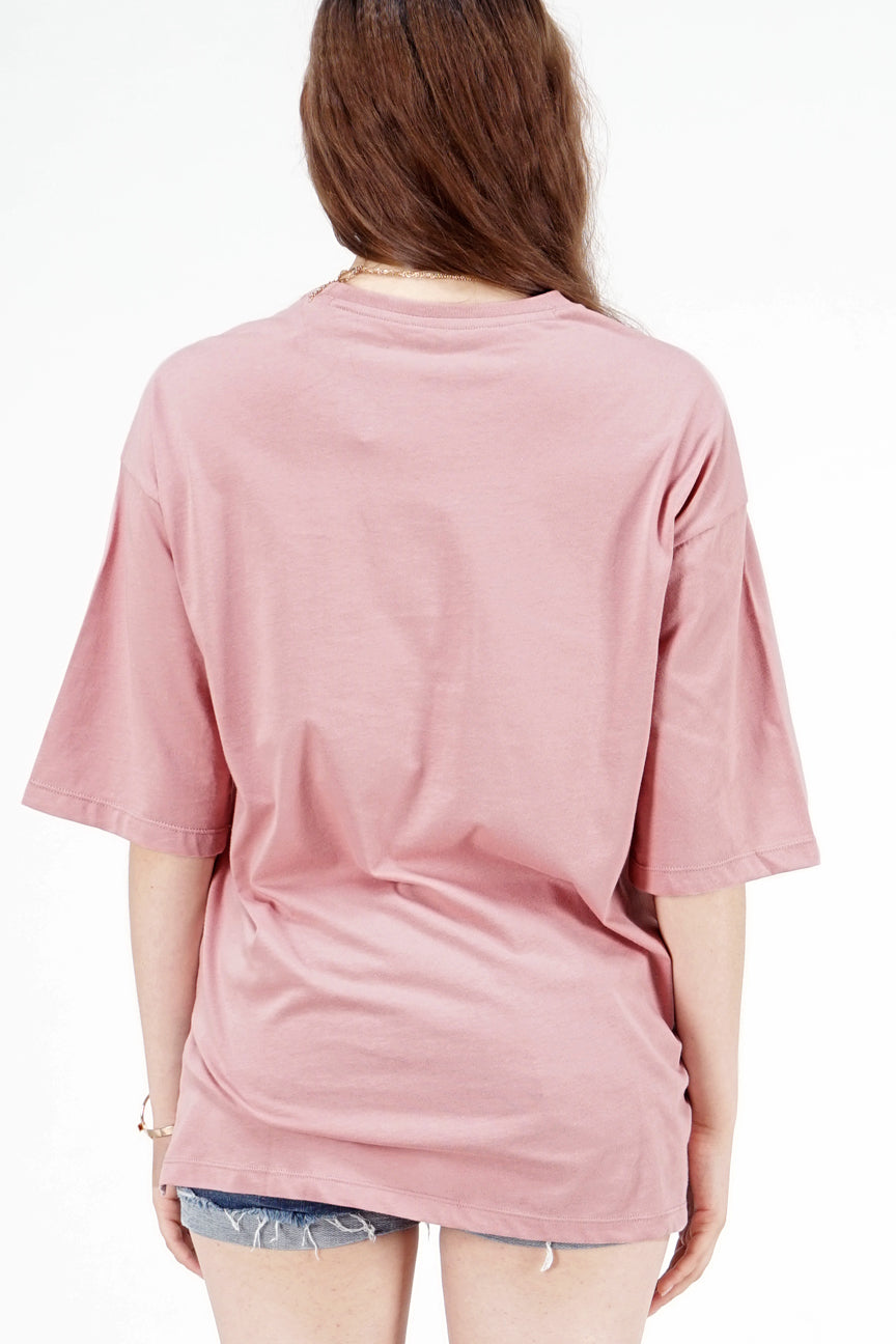 T-Shirt Lengan Pendek Parveen Dusty Pink