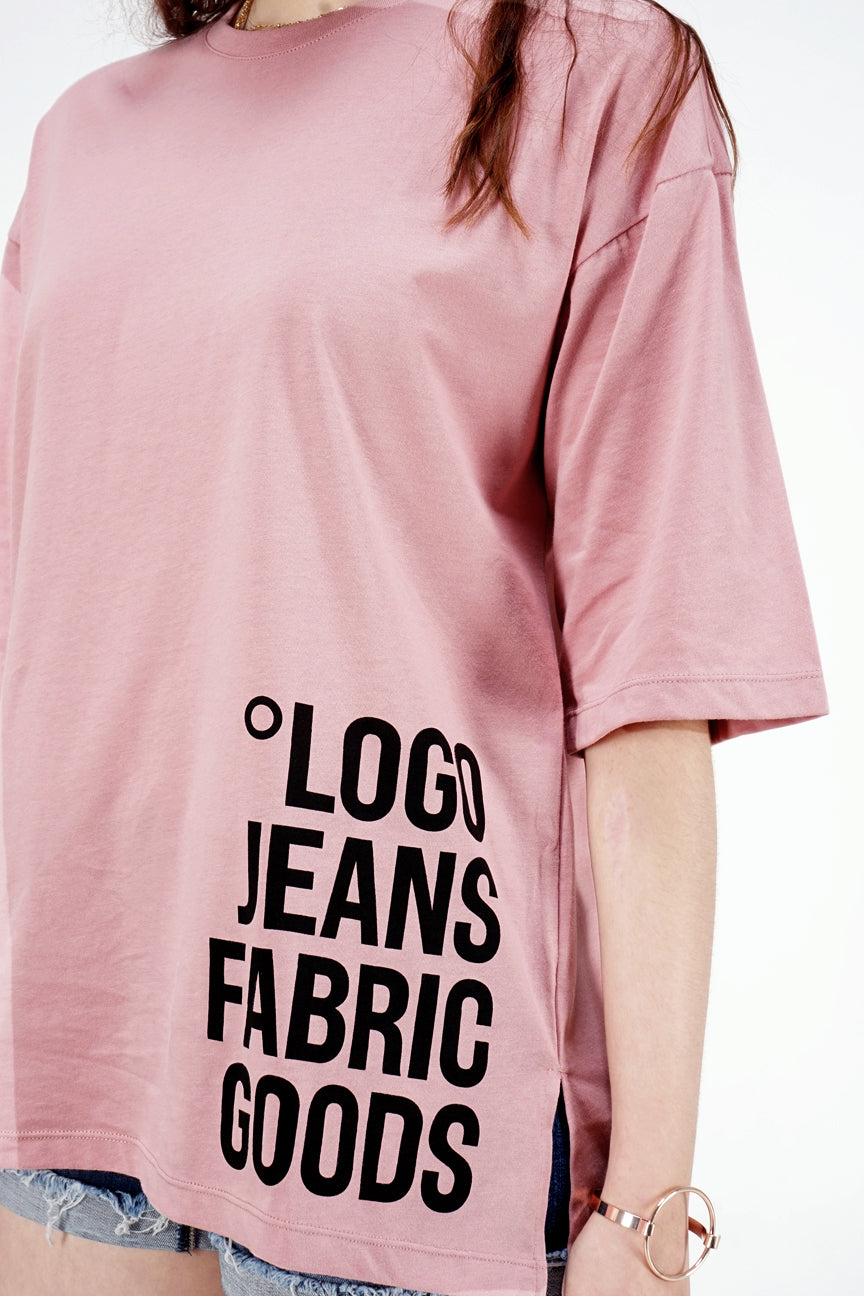T-Shirt Lengan Pendek Parveen Dusty Pink