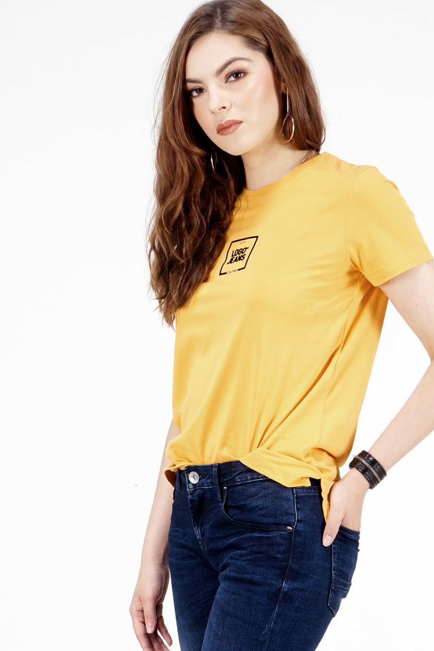 T-Shirt Lengan Pendek Athena Yellow