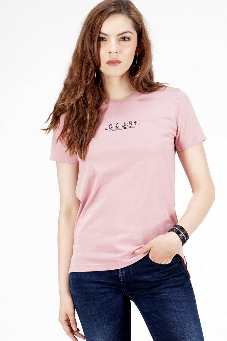 T-Shirt Lengan Pendek Ariane Pink