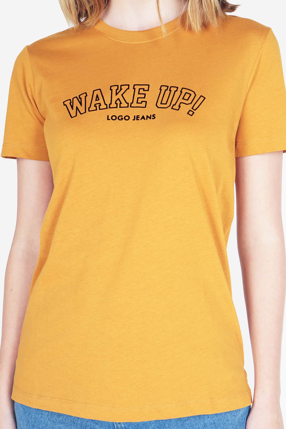 T-Shirt Lengan Pendek Inez Dark Mustard