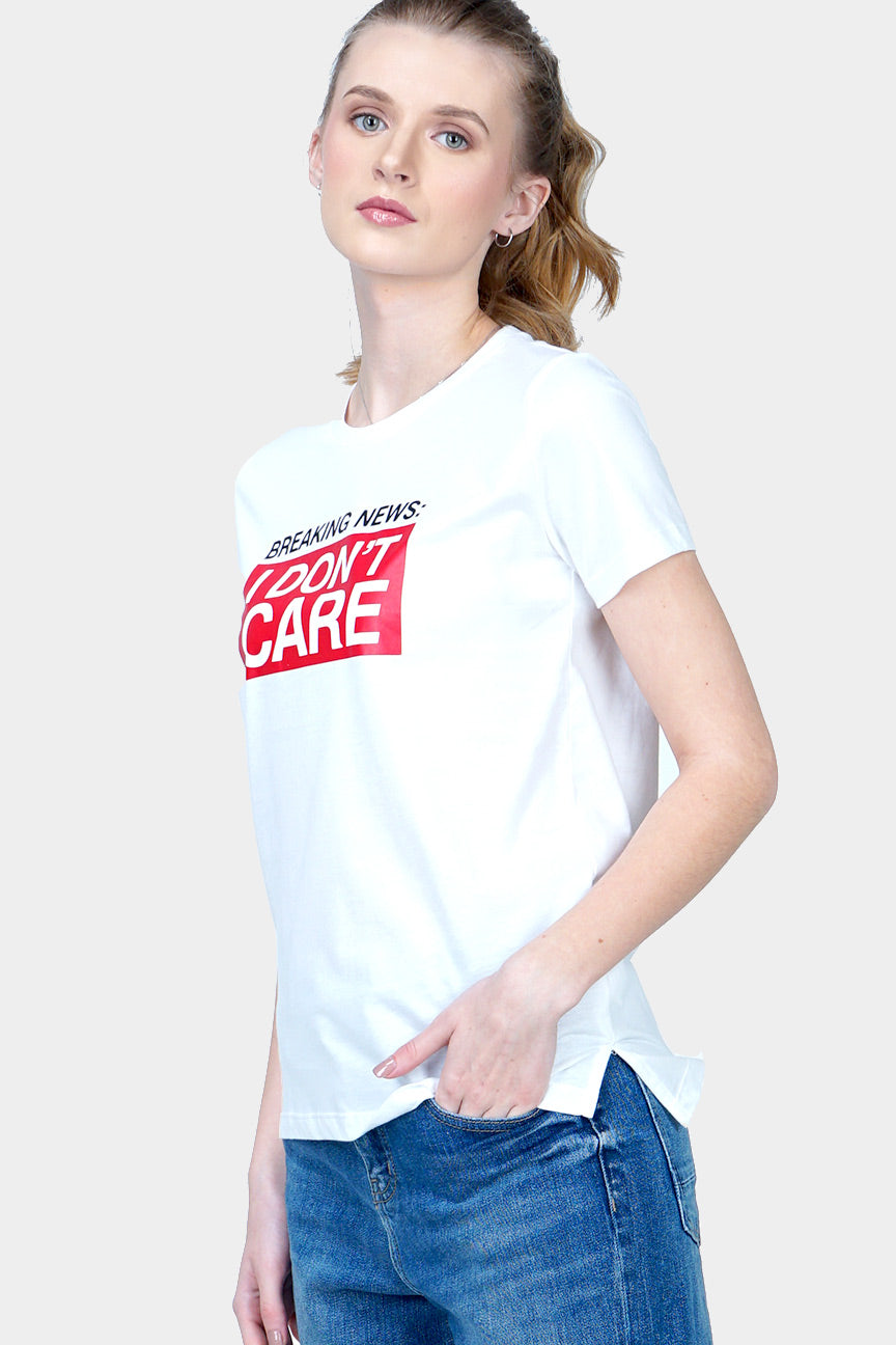 T-Shirt Lengan Pendek Kyra Offwhite