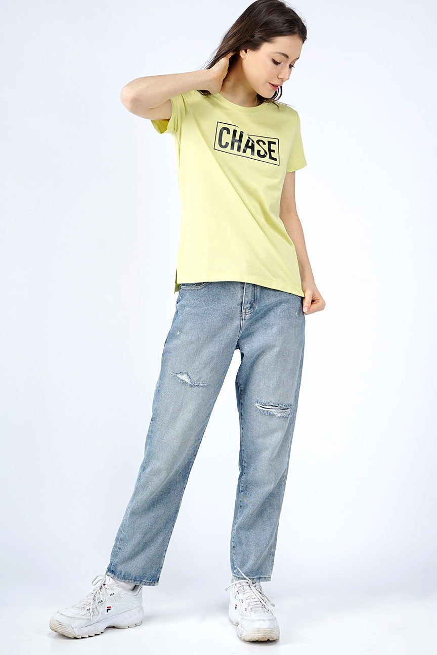 T-Shirt Lengan Pendek Rasta Yellow