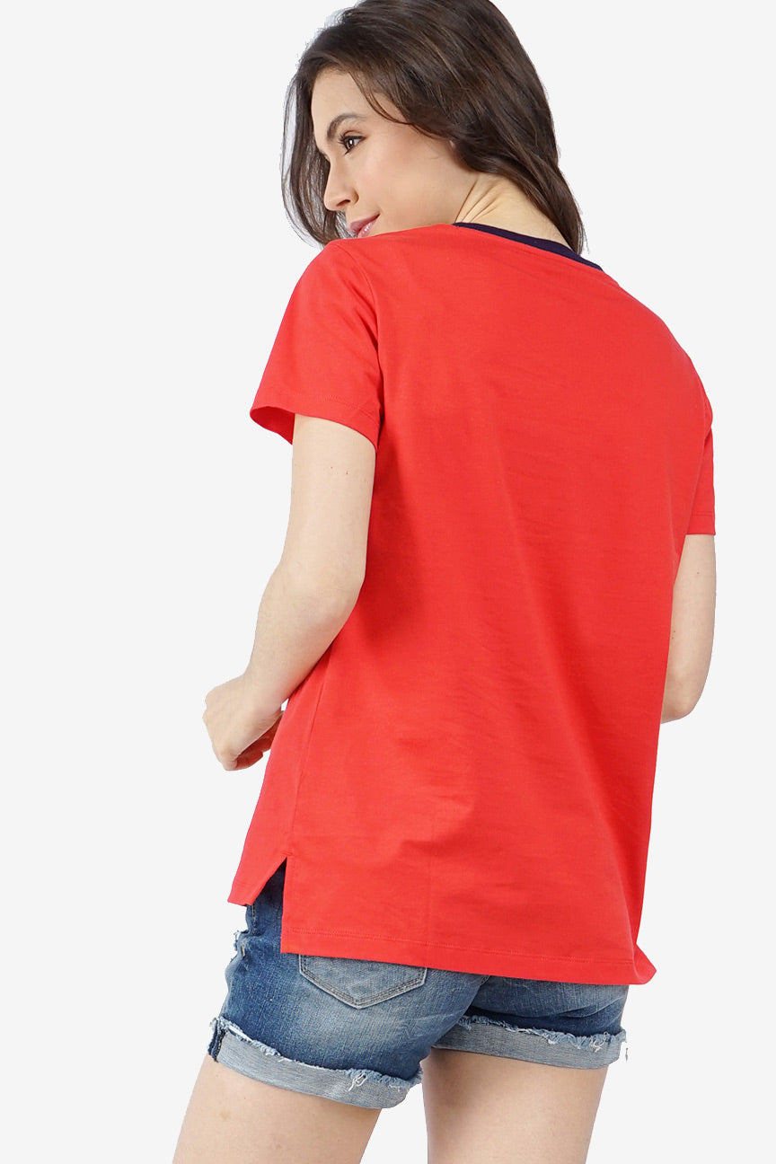 T-Shirt Lengan Pendek Flame Red