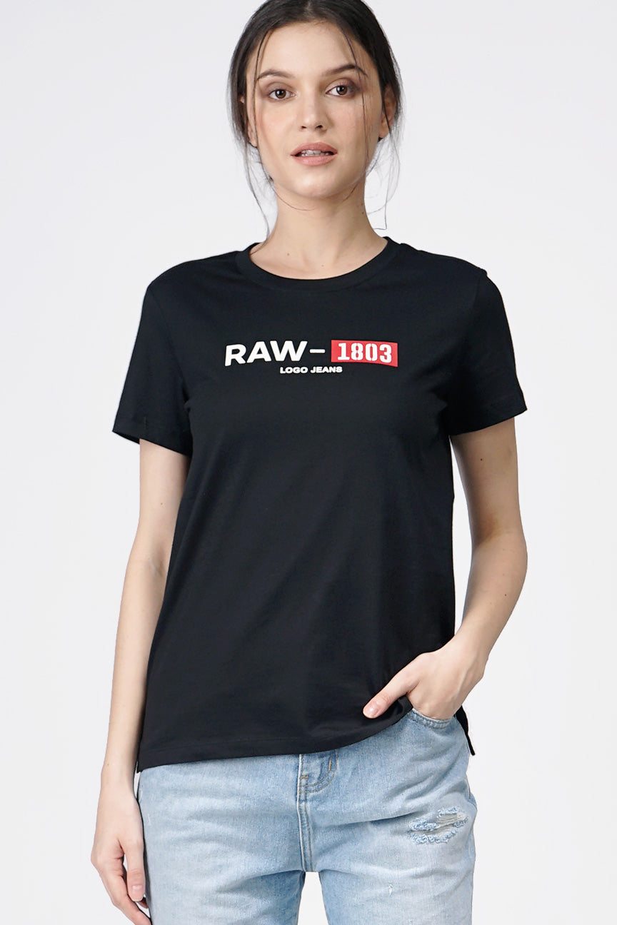 T-Shirt Lengan Pendek Felysia Black