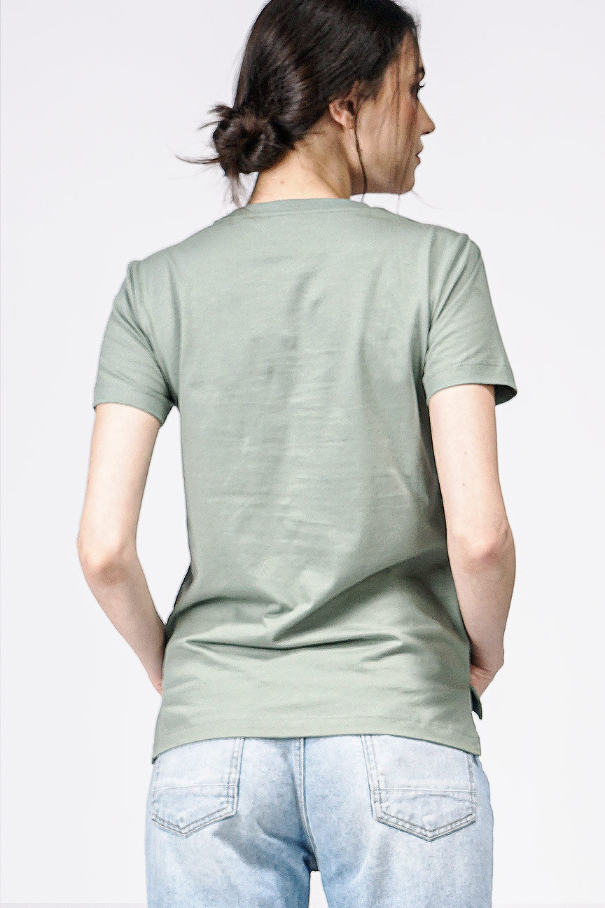 T-Shirt Lengan Pendek Davira Dusty Green