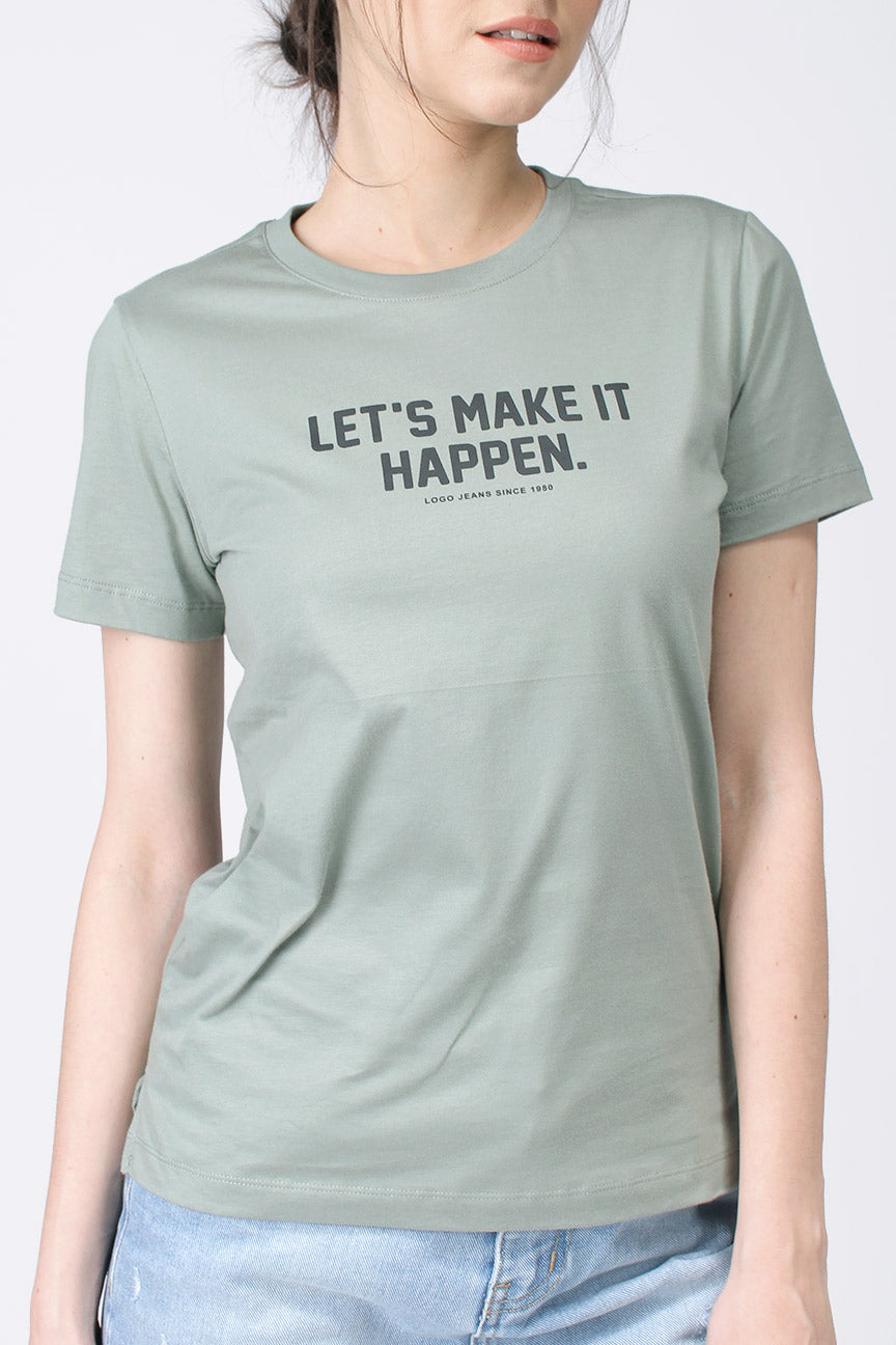 T-Shirt Lengan Pendek Davira Dusty Green