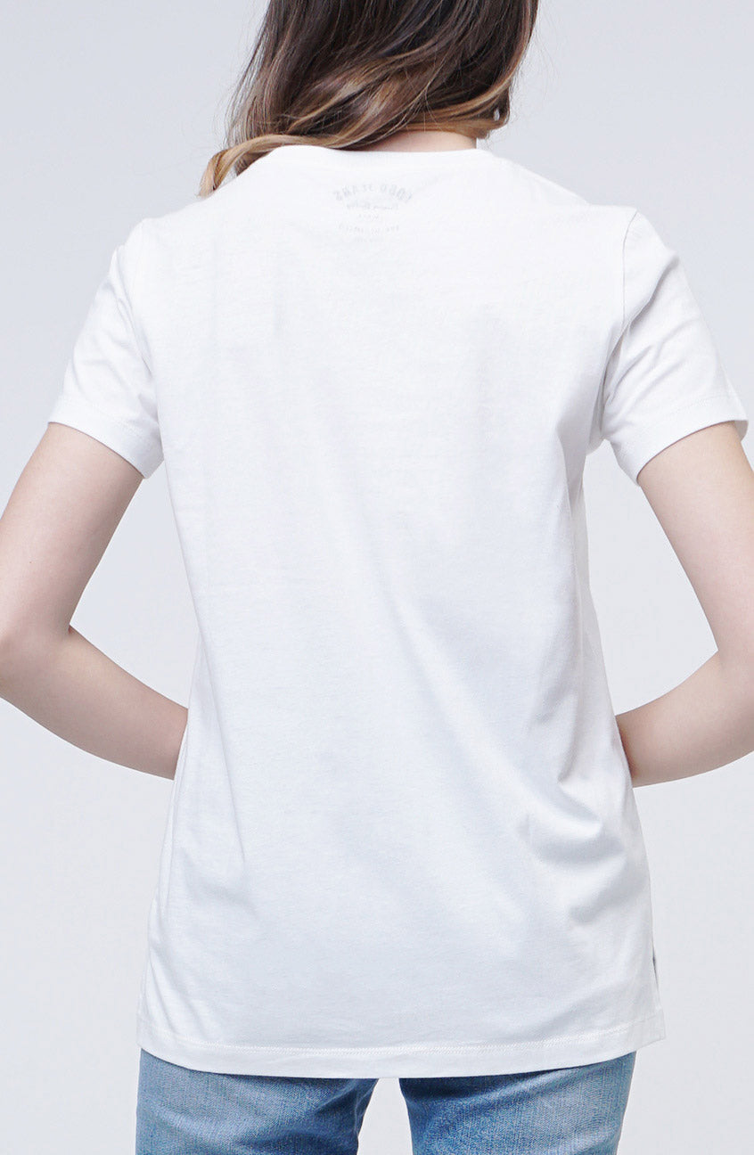 T-Shirt Lengan Pendek Fienna Offwhite