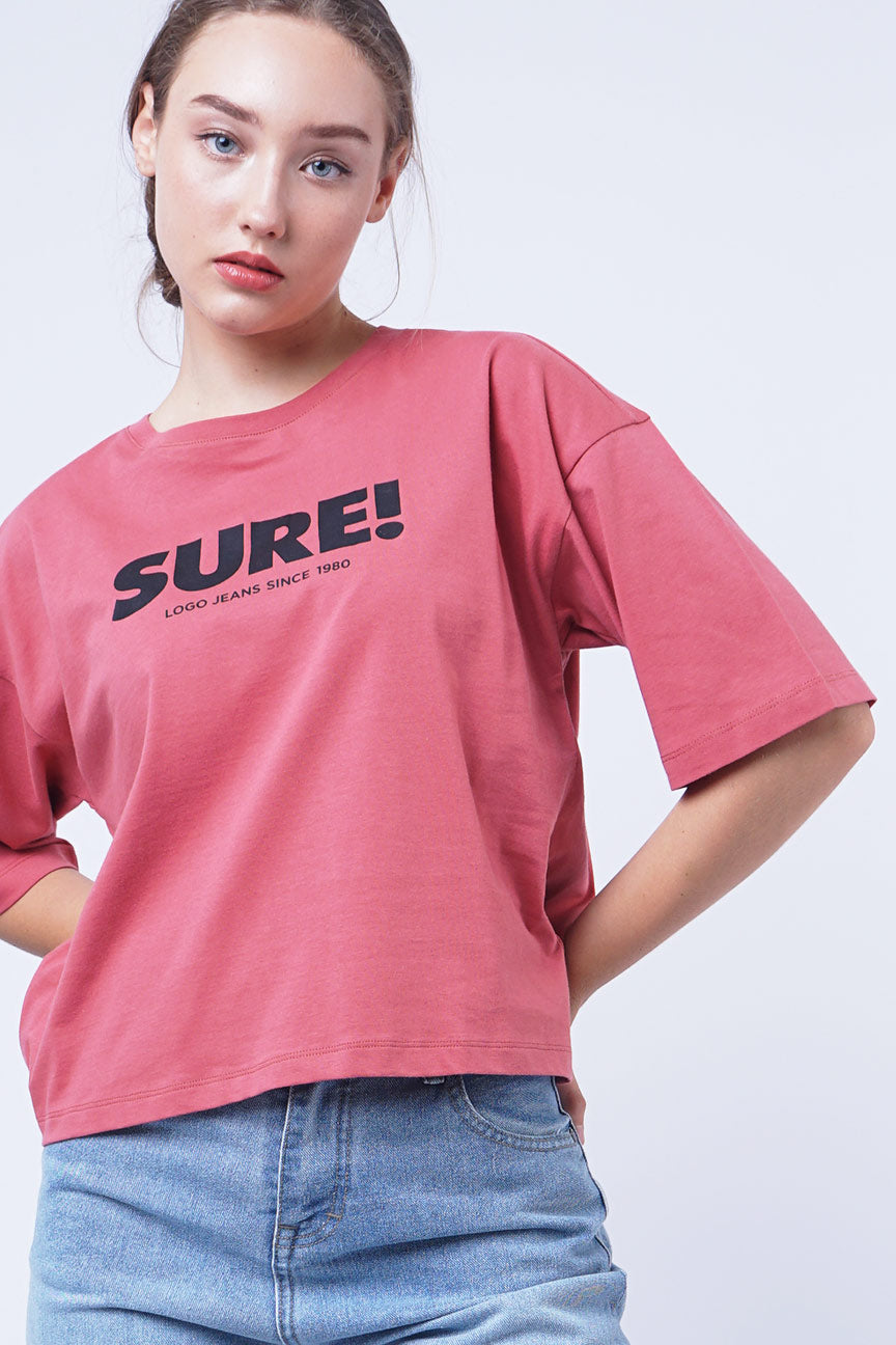T-Shirt Lengan Pendek Talia Mineral Red