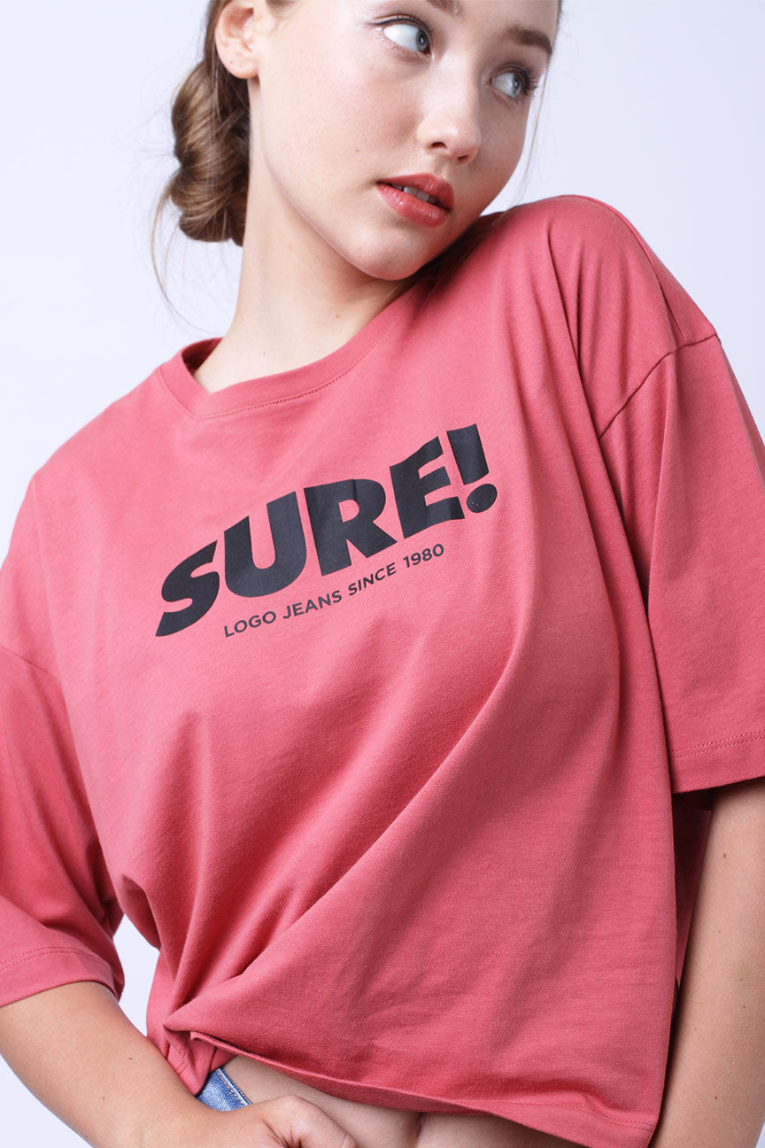 T-Shirt Lengan Pendek Talia Mineral Red