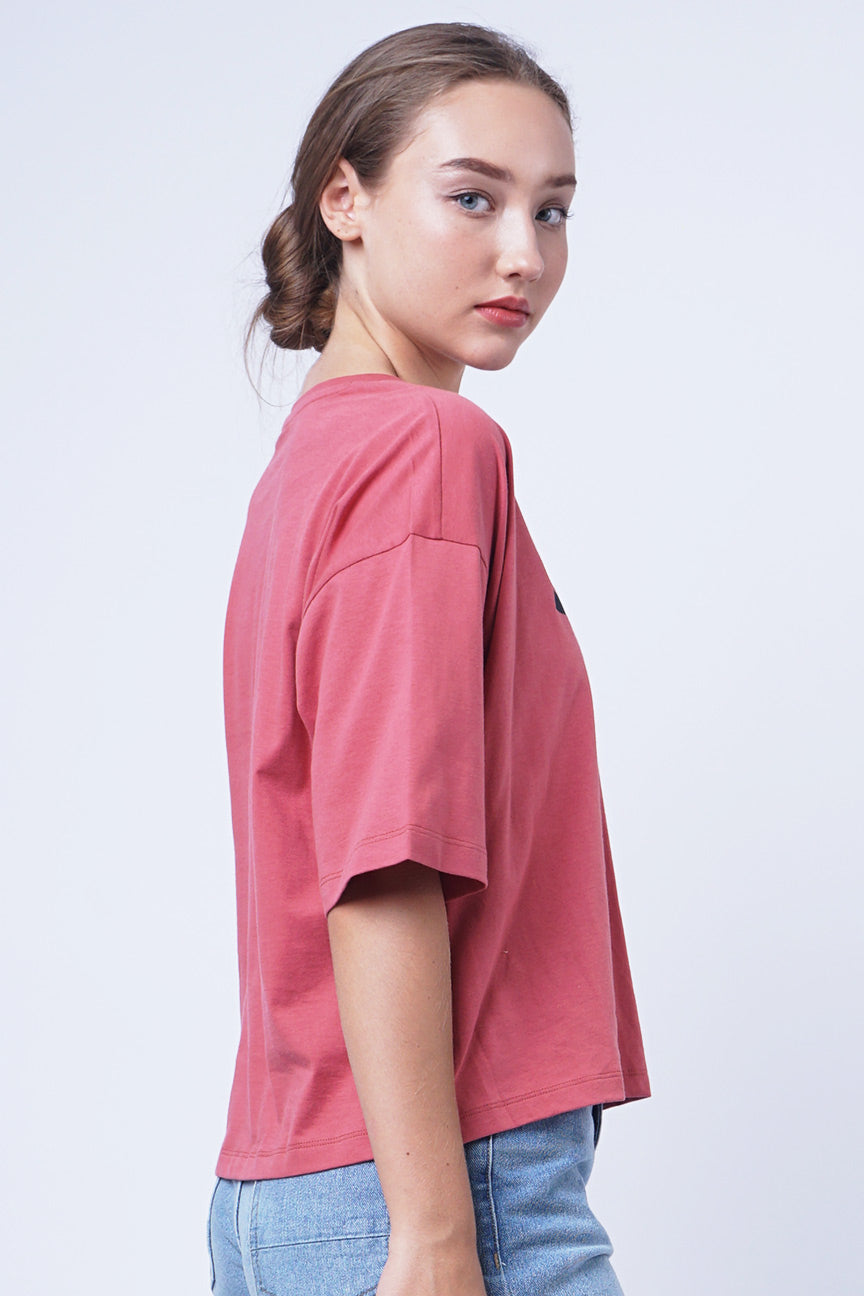 T-Shirt Lengan Pendek Talia Mineral Red